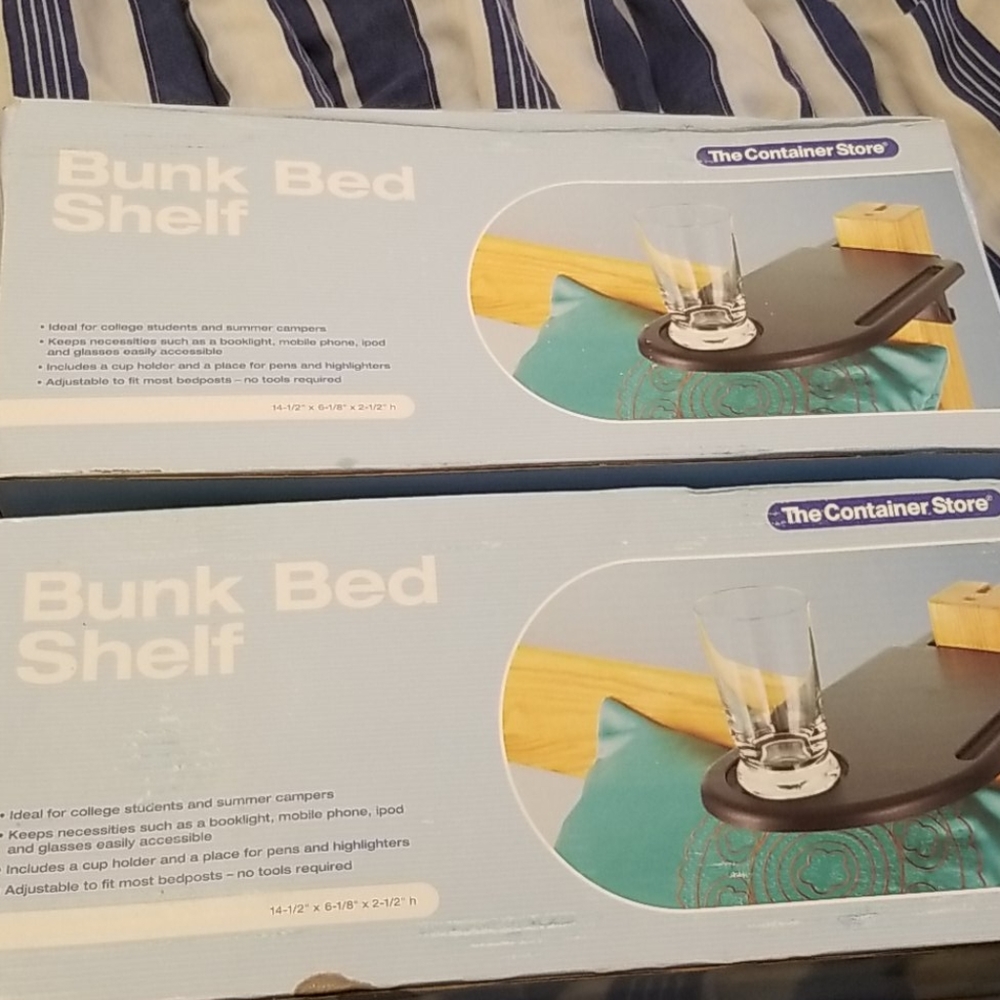 Bunk bed table/drink shelf